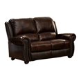 thumbnail image 1 of Leatherette Loveseat Snug, Brown, 1 of 3