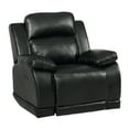 thumbnail image 1 of Leatherette Power Glider Recliner with Tufted Backrest, Black- Saltoro Sherpi, 1 of 5