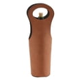 thumbnail image 1 of Leatherette Wine Holder in Caramel, 1 of 2