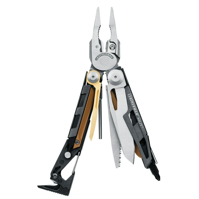 Leatherman - Mut Multitool With Premium Replaceable Wire Cutters And Firearm Tools, Stainless Steel With Molle Black Sheath