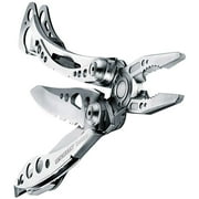 LEATHERMAN, Skeletool Lightweight Multitool with Combo Knife and Bottle Opener, Stainless Steel