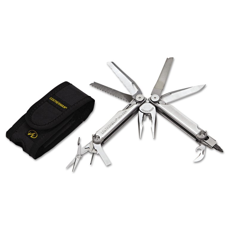 Leatherman Wave Multi-Tool, 17 Functions, Nylon Sheath
