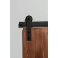 thumbnail image 1 of Leatherneck Hardware Fts72k3 72" Side Mounted Mini Sliding Barn Door Track And Fitting Set, 1 of 2