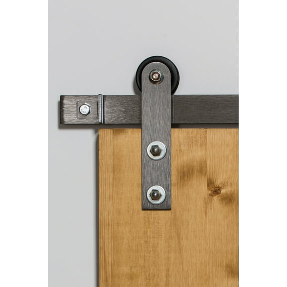 Leatherneck Hardware Fts84k2 84" Side Mounted Light Sliding Barn Door Track And Fitting