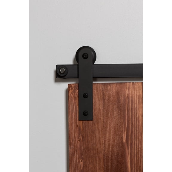 Leatherneck Hardware Fts84k3 84" Side Mounted Mini Sliding Barn Door Track And Fitting Set