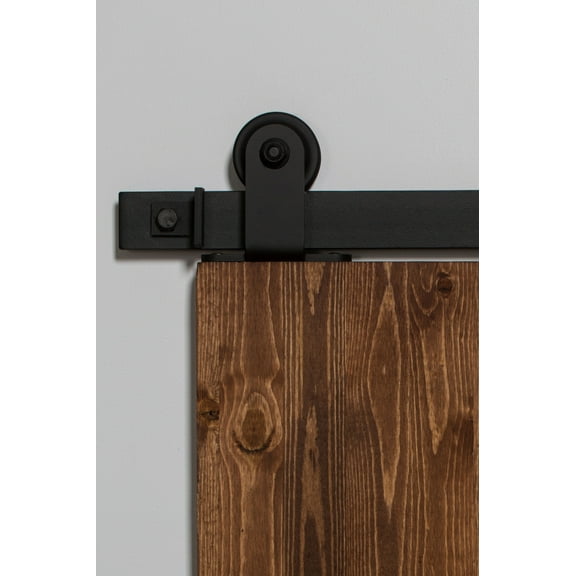 Leatherneck Hardware Ftt60k2 60" Top Mounted Light Sliding Barn Door Track And Fitting Set