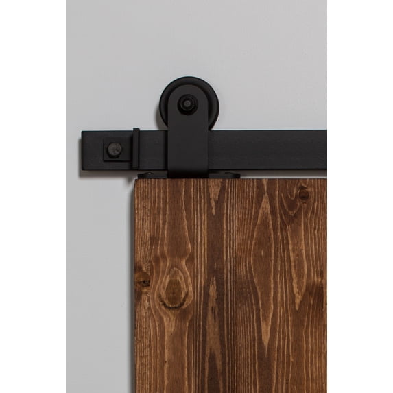 Leatherneck Hardware Ftt72k2 72" Top Mounted Light Sliding Barn Door Track And Fitting Set