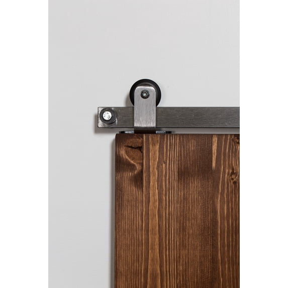 Leatherneck Hardware Ftt72k3 72" Top Mounted Mini Sliding Barn Door Track And Fitting Set