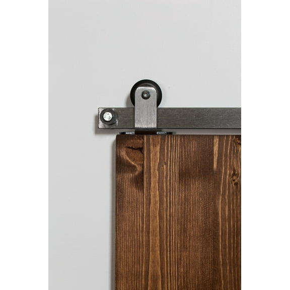 Leatherneck Hardware Ftt72k3 72" Top Mounted Mini Sliding Barn Door Track And Fitting Set