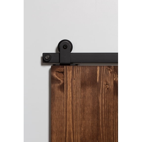 Leatherneck Hardware Ftt96k3 96" Top Mounted Mini Sliding Barn Door Track And Fitting Set
