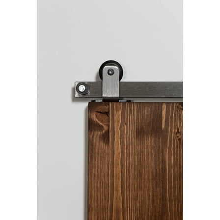 Leatherneck Hardware Ftt96k3 96" Top Mounted Mini Sliding Barn Door Track And Fitting Set