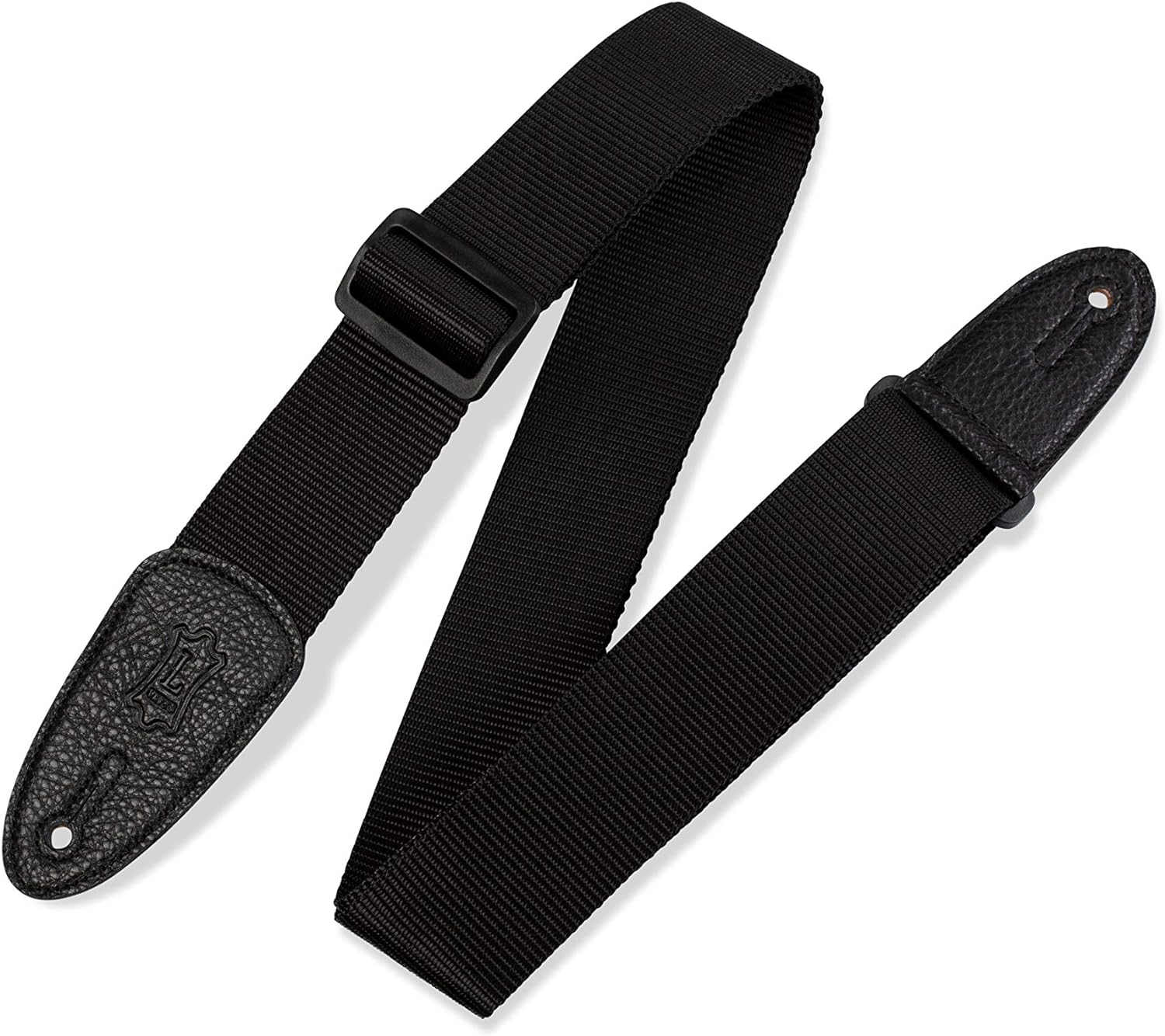 Leathers 2" Softhand Polypropylene Guitar Strap with Leather Ends and