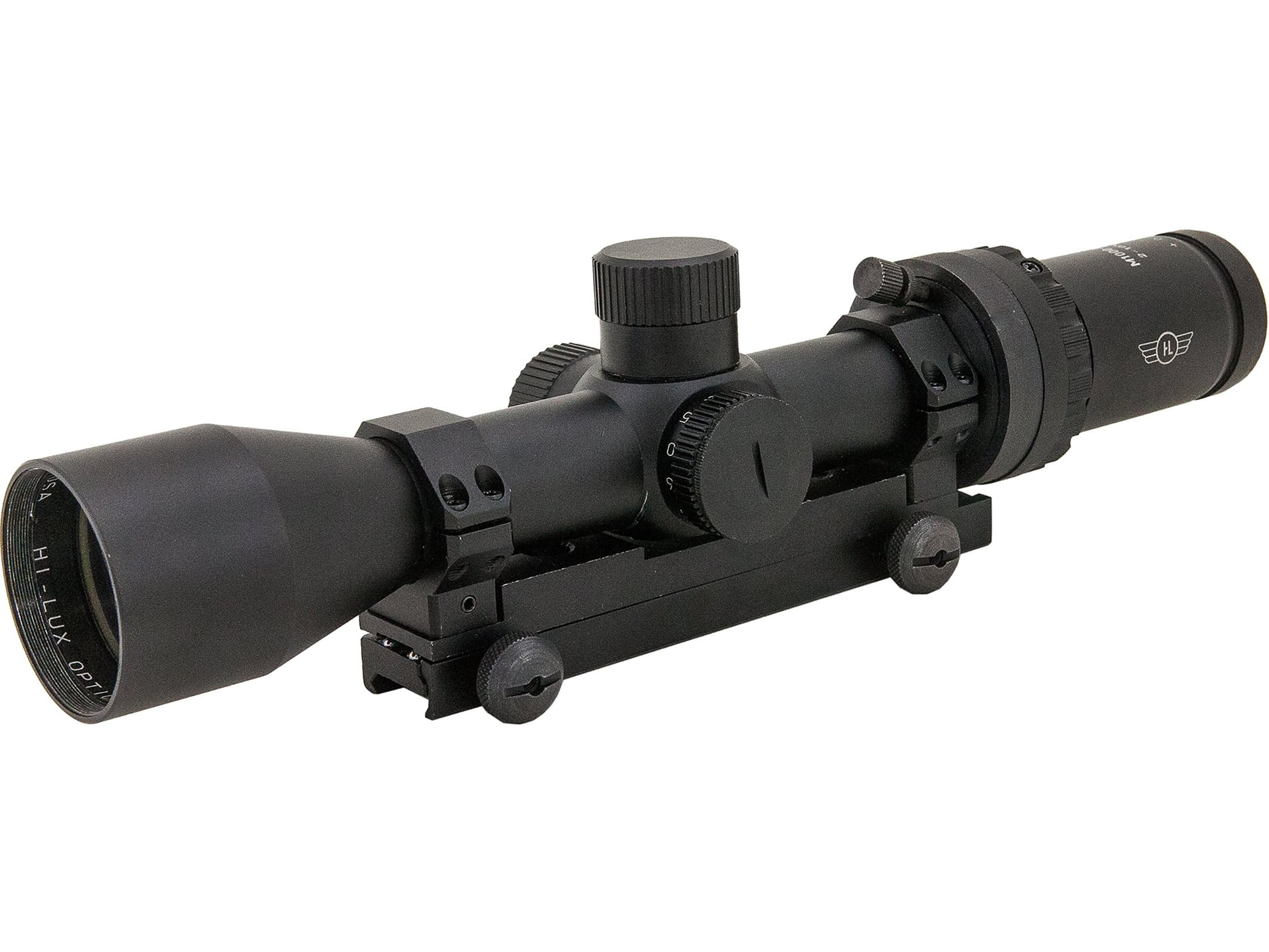 Hi-Lux Optics Automatic Ranging Trajectory  2-10x42mm LPVO Rifle Scope, 30mm Tube, HR1 MOA Reticle, Green Illumination, Matte Black