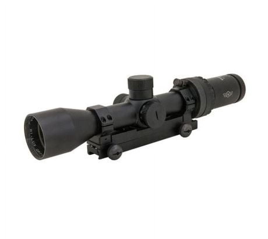 Hi-Lux Optics Automatic Ranging Trajectory M1000-PRO 2-10x42mm LPVO Rifle Scope, 30mm Tube, HR1 MOA Reticle, Red Illumination, Matte Black
