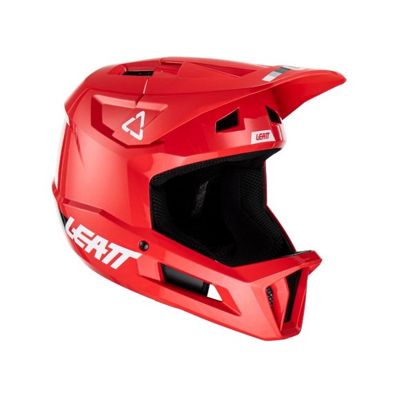Leatt MTB Gravity 10 Full Face Bicycle Helmet with Breakaway Visor, Fire (XL)