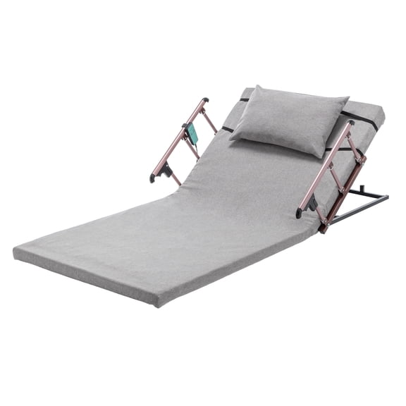 Leavader Electric Adjustable Bed Backrest with Wired Remote, 4-68° Lifting System & Foldable Safety Rails, 300 lbs Heavy Duty Steel Frame,for Elderly,Women
