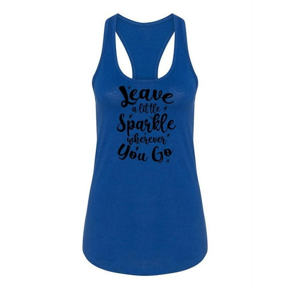 Leave A Little Sparkle Racerback Tank Women -SPIdeals Designs, Female x-Small