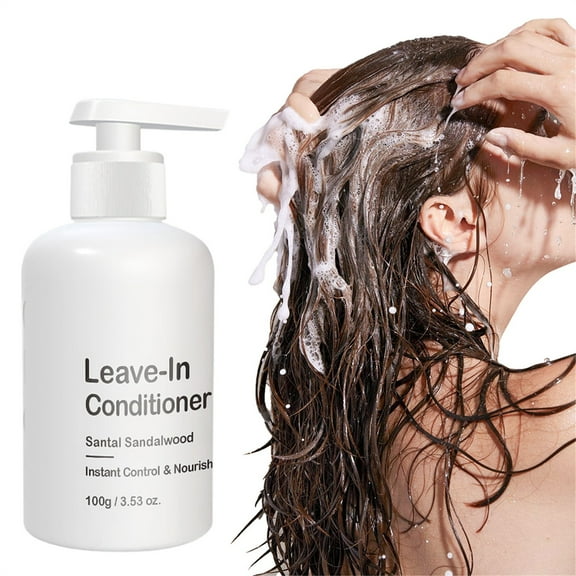 Leave-In Conditioner - Instant Frizz Control Hair Conditioner for Men, Hydrates & Nourishes, Premium Frizz-Free Styling, Quick Hair Care, Holiday Hair Grooming, Christmas, Thanksgiving, 5.6 oz