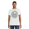 thumbnail image 1 of Leave It Better Than You Found It Floral Skull Men's Graphic Tee, Sizes S-3XL, 1 of 5