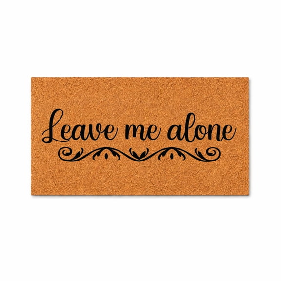 Leave Me Alone Doormat, Funny Go Away Welcome Mat, Front Porch Entry Rug, Housewarming Gift, Home Decor 2023 (36x72 inches) 2023