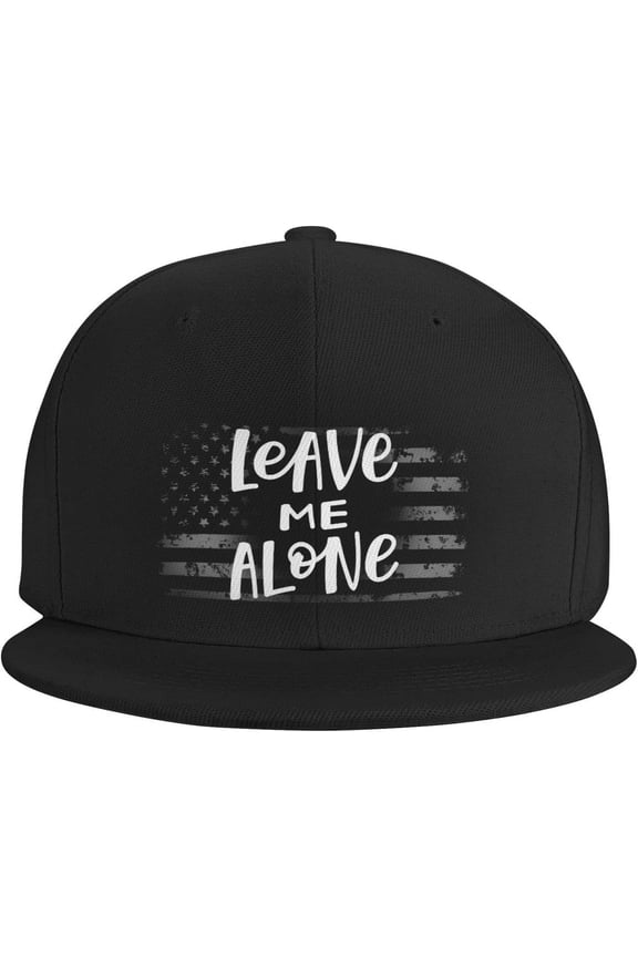 Leave Me Alone Hat Adult Adjustable Baseball Cap Trucker Hats Black