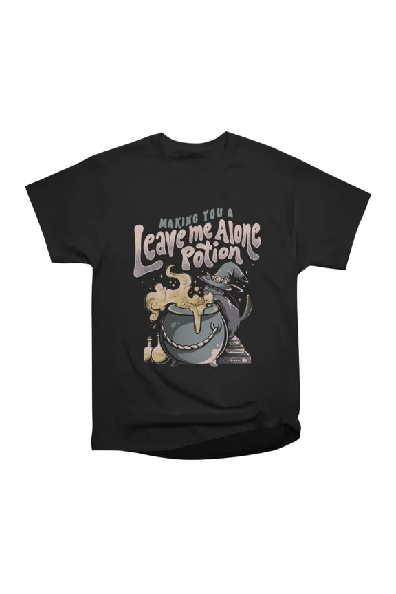 Leave Me Alone Potion Cute Evil Witch Cat Gift T-Shirt Tee Gift For Him Merch For Her Appa