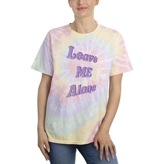 Leave Me Alone Tie Dye Spiral Women -Smartprints Designs, Female XX-Large