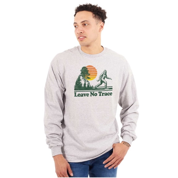 Leave No Trace Urban Legend Sasquatch Plus Size Long Sleeve Graphic Tee Shirt Brisco Brands 3X