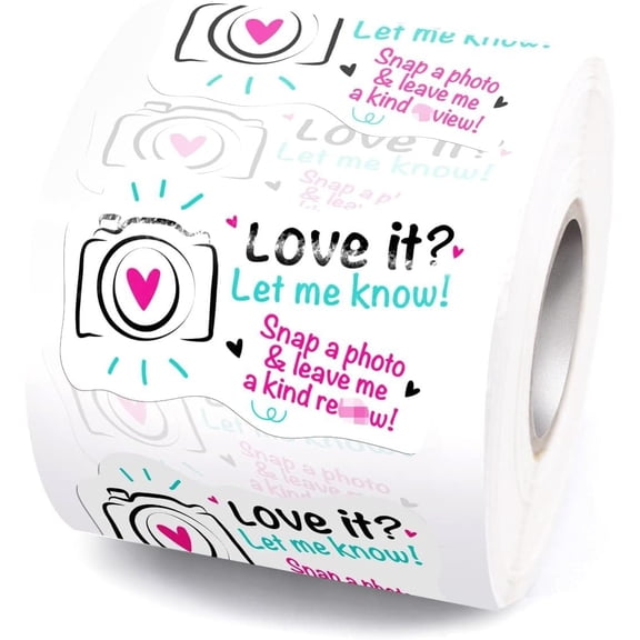 Leave a Review Sitckers, Small Business Sticker Thank You Stickers | Snap a Photo and Leave a Review Stickerss, Thank You Stickers for Bakery Packaging Package , 1.5" 500 count