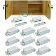 Leaveforme 10Pcs Magnetic Door Catch, Cabinet Magnets, Drawer Magnet Catch for Glass Door Drawer