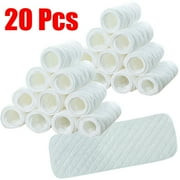 Leaveforme 20 Pack Flat Fold Cloth Diapers for Babies Cotton Reusable Diapers 32x12 Inches Baby Burp Cloths