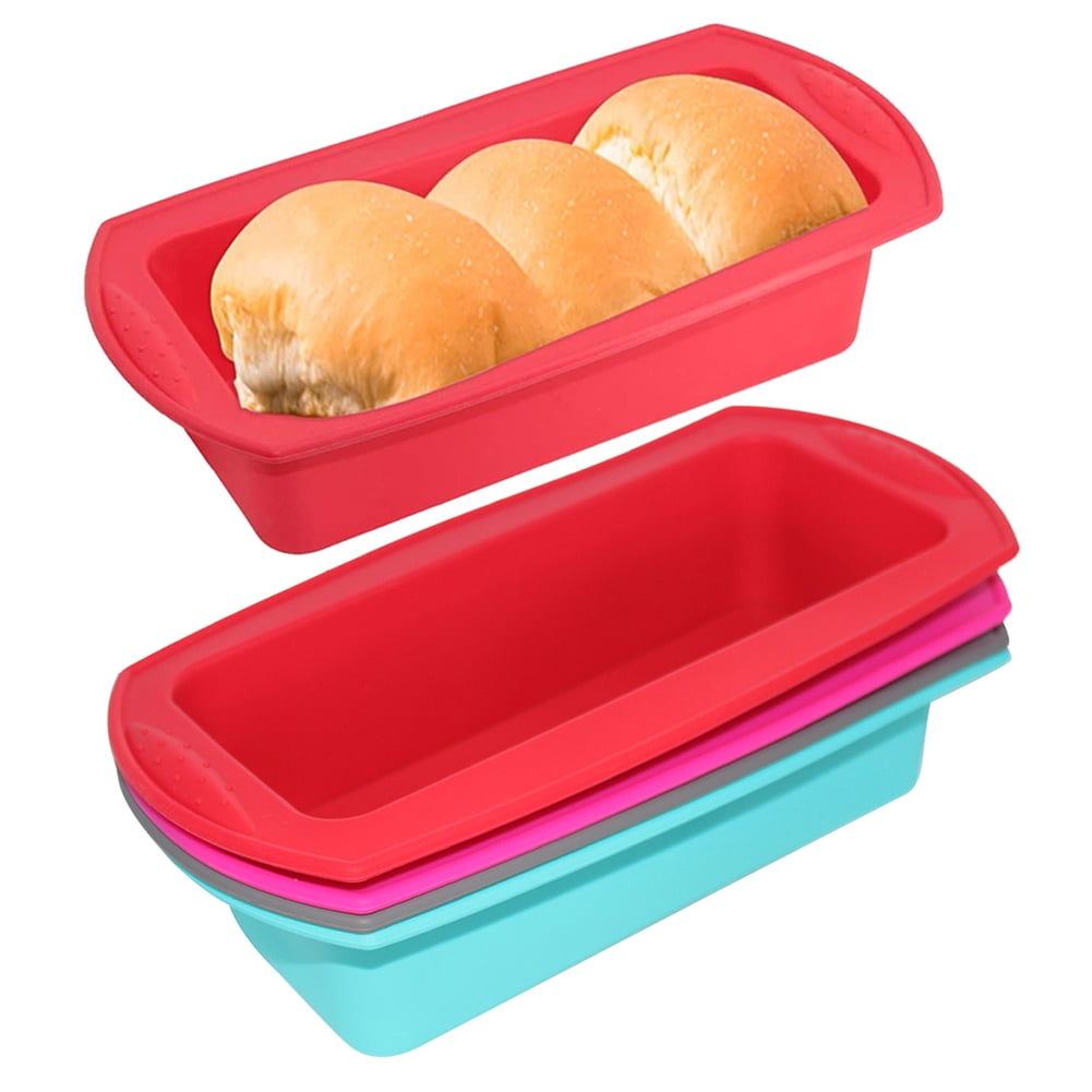 Leaveforme 2Pcs Silicone Nonstick Cake Bread Loaf Pan DIY Making Mold