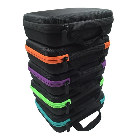 Leaveforme 30/60 Slots 5/10/15ml Portable Shockproof Salon Essential Oil Storage Box Case