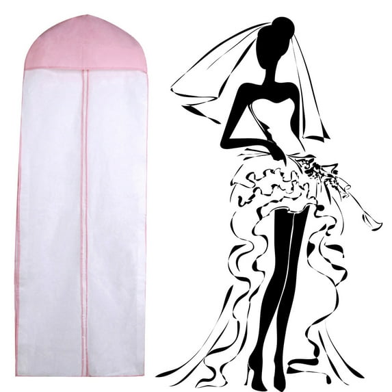 Leaveforme Breathable Wedding Prom Dress Gown Garment Clothes Cover Dustproof Storage Bag