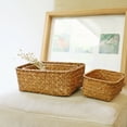 thumbnail image 1 of Leaveforme Handmade Straw Dried Flower Fruit Pot Basket Rattan Box Candy Earphone Organizer, 1 of 7