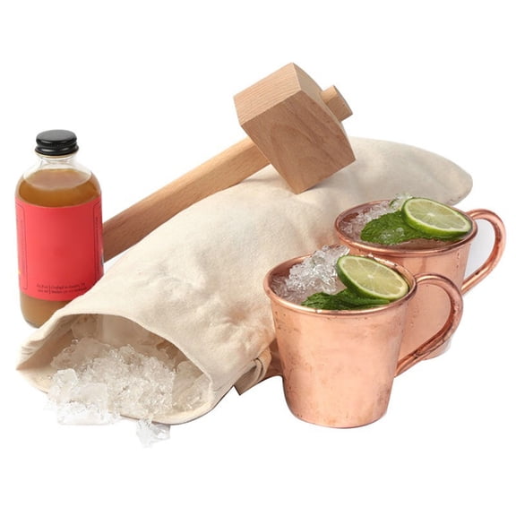 Leaveforme Ice Bag Reusable Heavy-duty Cotton Reinforced Multi-use Canvas Ice Bag Kitchen Accessories
