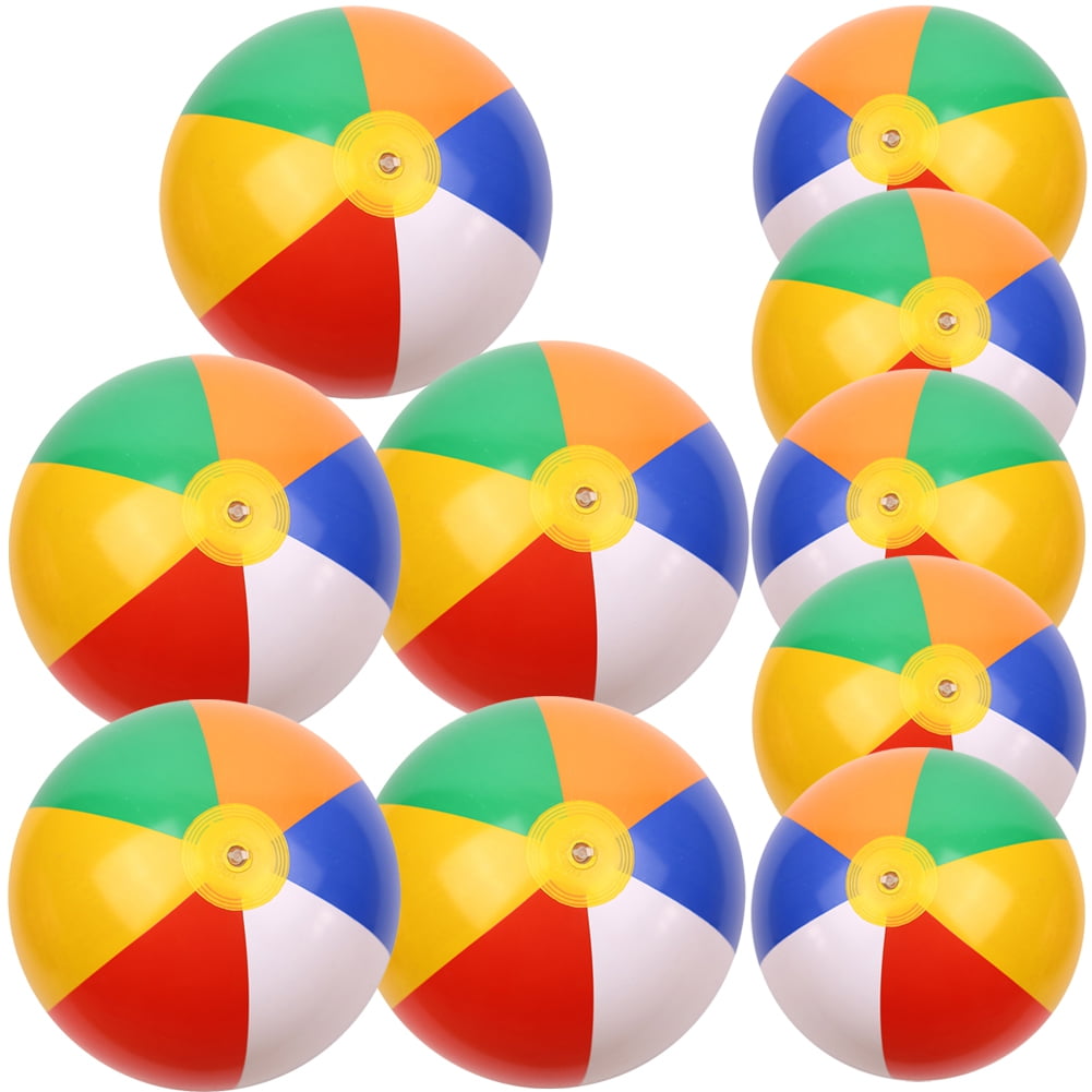 Leaveforme Inflatable Beach Ball Classic Rainbow Color Birthday Pool