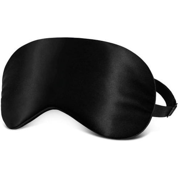Leaveforme Natural Silk Eye Mask for Sleeping, Sleep Eye Mask for Women and Men, Blindfold with Adjustable Strap, Eye Cover for Night Sleeping, Travel, Nap, Meditation
