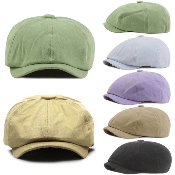 Leaveforme Newsboy Cap Wool Cap for Men Women - Classic Vintage Cabbie Hat Flat Beret Cap