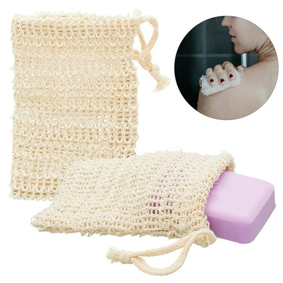 Leaveforme Shower Exfoliator Soap Saver Foaming Bag Sponge Pouch Net Bubble Blister Mesh