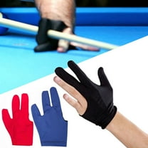 Leaveforme Spandex Snooker Billiard Cue Glove Pool Left Hand Open Three Finger Accessory