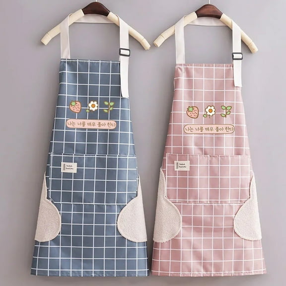 Leaveforme Waterproof Adjustable Apron Different Styles Easy to Wear Cute Cooking Apron for Kids