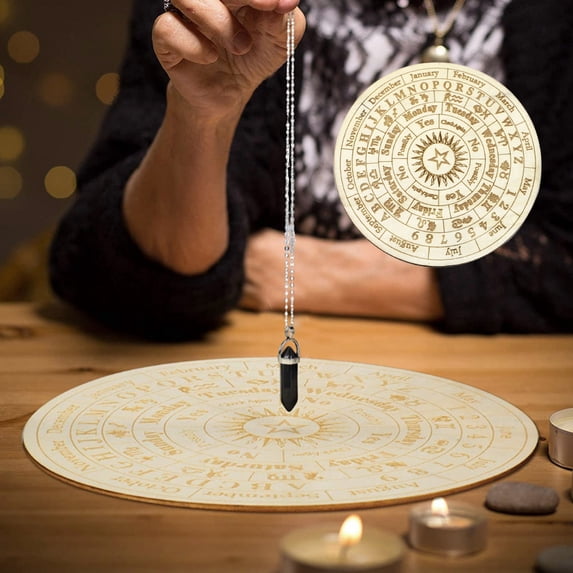 Leaveforme Wooden Ouija Board Polished Burr-free Divination Metaphysical Message Board for Home