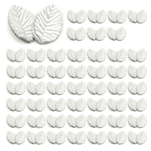 Leaves Artificial Flower for Wedding Decoration Garland Rose Leaf Foliage Decorative Craft,Silver