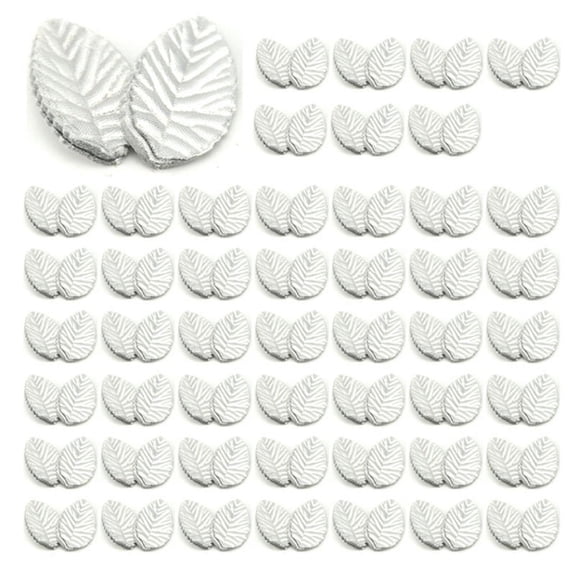Leaves Artificial Flower for Wedding Decoration Garland Rose Leaf Foliage Decorative Craft,Silver
