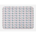 thumbnail image 1 of Leaves Bath Mat, Abstract Foliage in Pastel Colors Tropical Jungle Forest Plants with Grunge Effect, Plush Bathroom Decor Mat with Non Slip Backing, 29.5" X 17.5", Multicolor, by Ambesonne, 1 of 2