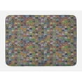 thumbnail image 1 of Leaves Bath Mat, Graphic Foliage Motifs in Lively Colors on a Grey Background Abstract Nature Design, Plush Bathroom Decor Mat with Non Slip Backing, 29.5" X 17.5", Multicolor, by Ambesonne, 1 of 2