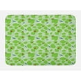 thumbnail image 1 of Leaves Bath Mat, Natural Green Environment with Fresh Leaves Ladybugs and Dragonflies Print, Plush Bathroom Decor Mat with Non Slip Backing, 29.5" X 17.5", Green Multicolor, by Ambesonne, 1 of 2