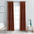 thumbnail image 1 of Leaves Blackout Curtain Panels, 52" x 84", Antique Copper by Blue Nile Mills, 1 of 6