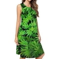 thumbnail image 1 of Leaves, Bud, Leaf, Tree Casual Sleeveless Loose Sundress Dress For Women Summer Dress Daily Woman, 1 of 4